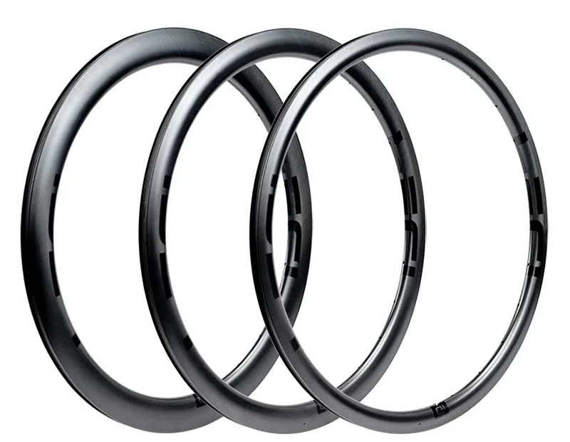 Matt black IDEA carbon rims with understated IDENTITY BLACK graphics